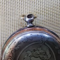 сребърен джобен часовник, снимка 5 - Антикварни и старинни предмети - 41711467