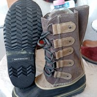 КАТО НОВИ водоустойчиви апрески SOREL® Snow Boots North Star, 39 -40 боти,100% ЕСТЕСТВЕНА КОЖА,ботуш, снимка 16 - Дамски апрески - 44242535