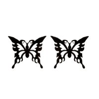 521 Обеци Пеперуда в сребристо пеперудки медицинска стомана безплатна доставка стоманени бижута, снимка 3 - Подаръци за жени - 42231998