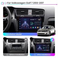Мултимедия Android vw Golf 7 Навигация 10.1 инча андроид голф 7 камера, снимка 2 - Аксесоари и консумативи - 40508135