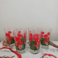 Комплект 6 нови цветни чаши за вода, снимка 4 - Чаши - 41562974