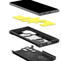 Оригинален Кейс Spigen TOUGH ARMOR за Samsung Galaxy S23 ULTRA Черен, снимка 4 - Калъфи, кейсове - 41413505