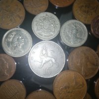 Английски и словенски монети , снимка 1 - Нумизматика и бонистика - 39006366