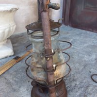 Стар немски газен фенер лампа, снимка 3 - Антикварни и старинни предмети - 42063387