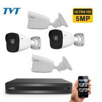 TVT Система за видеонаблюдение с 5Mpx камери и хибриден 5Mp DVR, снимка 1 - HD камери - 40970527
