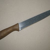 Кухненски нож керамичен 32/3 см гумирана дръжка, запазен, снимка 1 - Прибори за хранене, готвене и сервиране - 44245190
