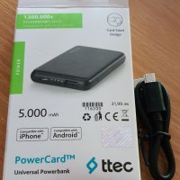 PowerCard 5000mAh(2 бр) - преносима външна батерия, снимка 4 - Външни батерии - 34523419