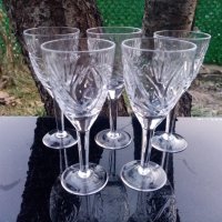 Кристални чаши за ликьор, ракия - 5 бр. !, снимка 1 - Сервизи - 44185189