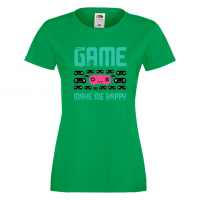 Дамска тениска Game Make Me Happy,Дамска тениска с игри,Геймс, снимка 5 - Тениски - 36190912