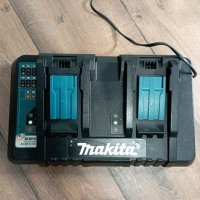 Makita DC18RD Оригинално Двойно бързо зарядно за 2 батерии с USB порт, снимка 3 - Други инструменти - 44295002