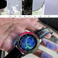 AOKULASIC-2023 Дизайнерски Автоматичен,механичен часовник с въртящ се циферблат,водоустойчив, снимка 13 - Мъжки - 41684075