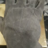  Велурени сиви  мъжки Кожени ръкавици /Аржентина /Абс нови /L/M /разпродава 1/4 цена  , снимка 1 - Ръкавици - 38882172