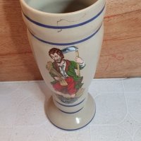 Стара керамична ваза , снимка 2 - Вази - 34392630