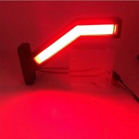 LED Габарити Рогче Ефект,"Бягащ" Режим Светлина червена бяла и орнажева комплект 2 броя, снимка 4 - Аксесоари и консумативи - 34141226