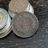 Монета - Франция - 5 сентима | 1897г., снимка 1 - Нумизматика и бонистика - 34124209