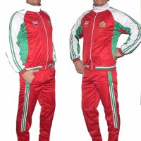 Мъжки спортен екип БЪЛГАРИЯ, бяло, зелено, червено, полиестер, снимка 4 - Спортни дрехи, екипи - 42244060