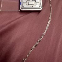 Сребърен синджир с висулка , снимка 2 - Колиета, медальони, синджири - 41984909