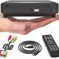Ceihoit DVD плейър HDMI за телевизор, мини 1080P HD DVD CD/диск плейър с HDMI/AV изход, вклю. кабели, снимка 1 - Друга електроника - 40798826