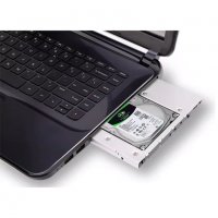 Нова кутия за втори хард диск 2.5” HDD/SSD 12.7mm и 9.5mm, Caddy за лаптоп, SATA III, снимка 2 - Части за лаптопи - 38764360