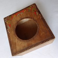 Дървена кутия за будилник/ настолен часовник, снимка 2 - Антикварни и старинни предмети - 42046698