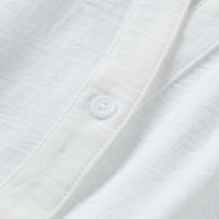 Дамска бяла риза без ръкави, с ефектна талия с ластик, снимка 8 - Ризи - 44305060