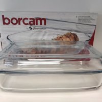 Тава огнеупорна с капак Borcam 2.8 л, снимка 1 - Съдове за готвене - 38636559