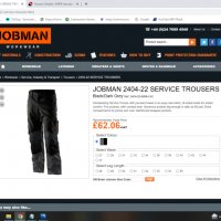 JOBMAN 2404-22 SERVICE TROUSERS Work Wear размер 54 / XL работен панталон W2-9, снимка 2 - Панталони - 40117147