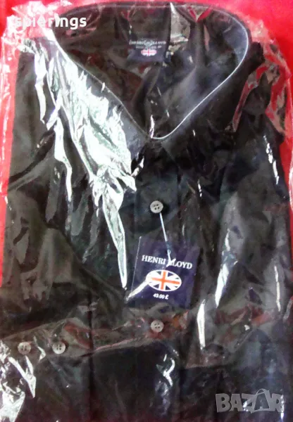 "Henri LLoyd"-черна риза 100%памук,размер L., снимка 1