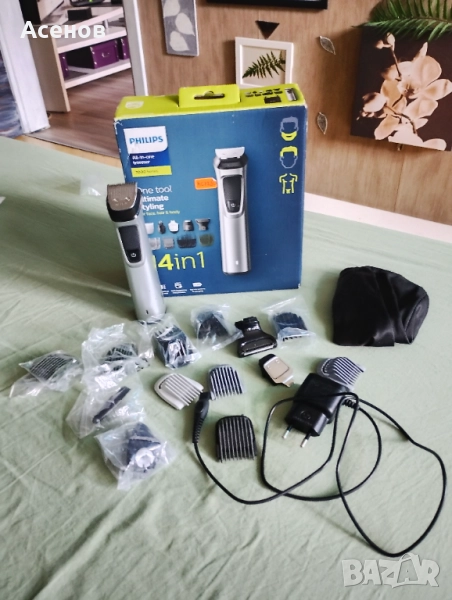 Мултифункционален тример за брада, коса и тяло 14in1 Серия 7000, снимка 1