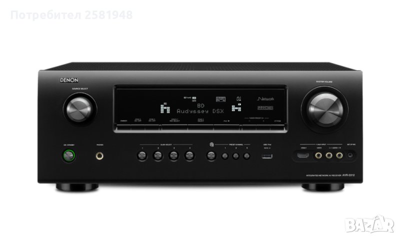 Denon AVR-3312 - Топ модел 7.2 канален Network ресивър с USB и 3 зони, снимка 1