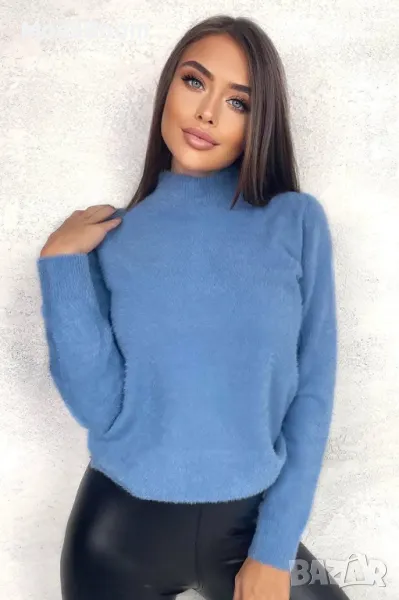 Дамска плюшена блуза поло , снимка 1