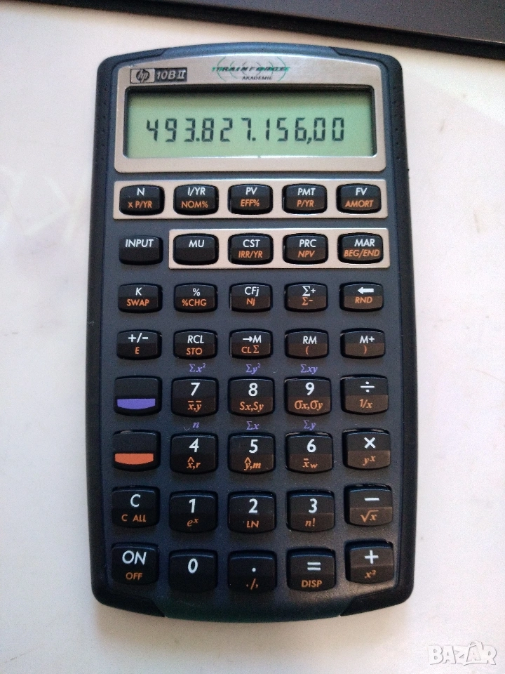 HP 10bII финансов калкулатор., снимка 1