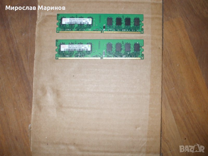 36.Ram DDR2 533 MHz,PC2-4200,2Gb,hynix.НОВ.Кит 2 Броя, снимка 1