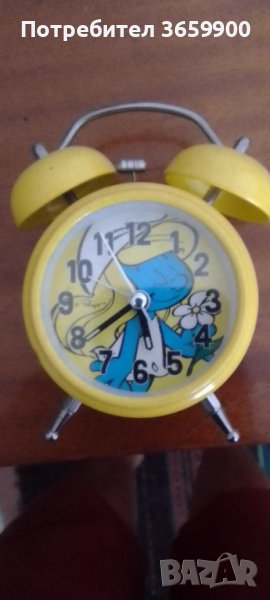 Будилник за момиченце,първокласник,със Смърфиета, снимка 1