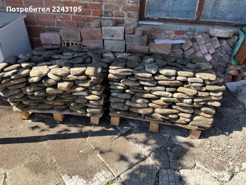 Естествен речен камък за декорация, подова настилка и облицовка на стени, снимка 1