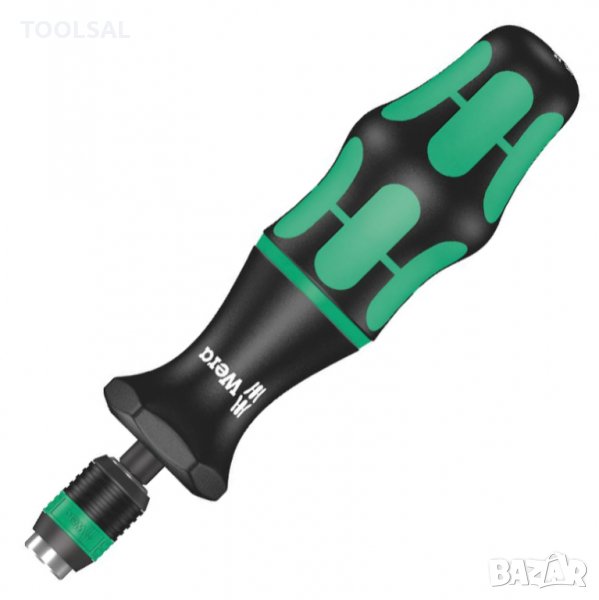 Отвертка Wera динамометрична с държач за битове 1.2-3 Nm, 1/4" x 155 мм, Kraftform Series 7400, снимка 1