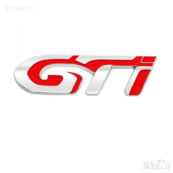 GTI емблема Silver - Red, снимка 1