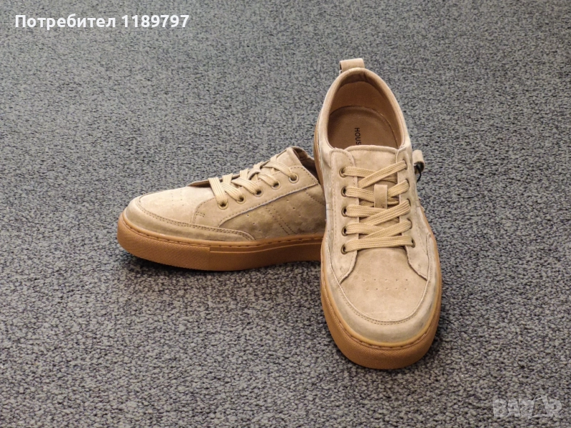 Мъжки обувки House - естествен велур, 42, нови, снимка 1