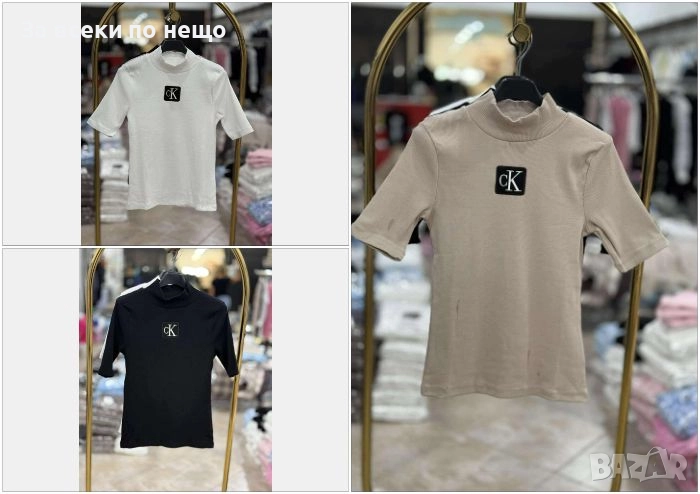 Calvin Klein Дамска Тениска Полуполо👚Дамска Блуза С Къс Ръкав Келвин Клайн Код I_39, снимка 1