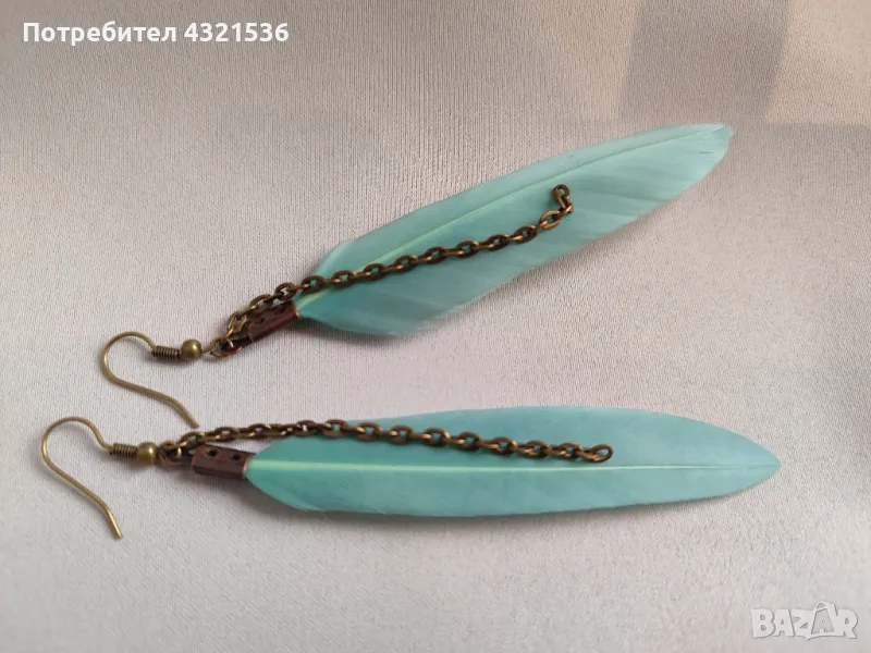 Обеци с пера, снимка 1