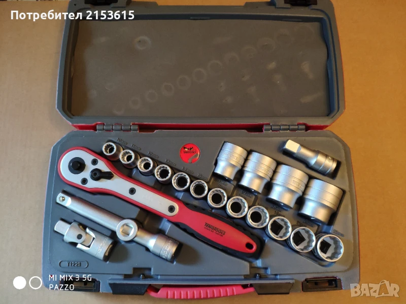 Teng Tools T1221 21части 1/2 гидория качествени вложки камъни комплект, снимка 1
