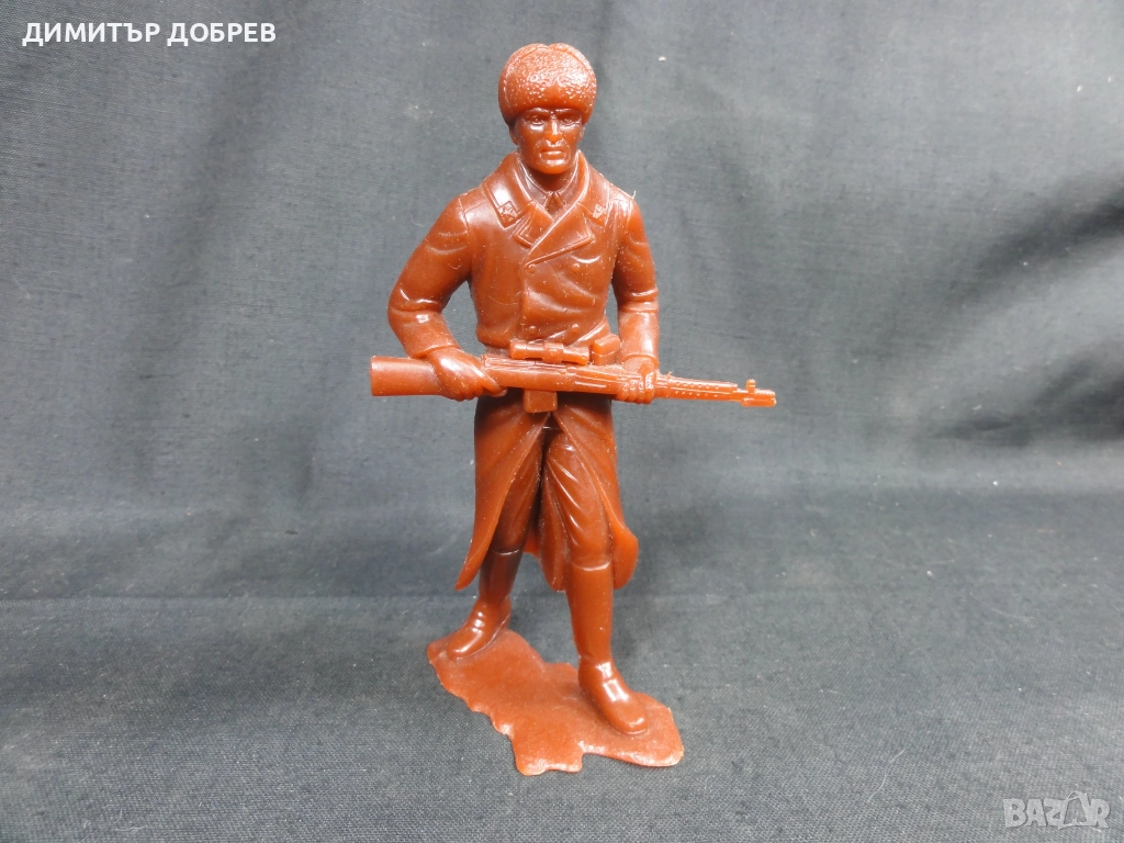 СТАРА РЕТРО СОЦ СССР ПЛАСТМАСОВА ФИГУРКА РУСКИ ВОЙНИК ВСВ, снимка 1