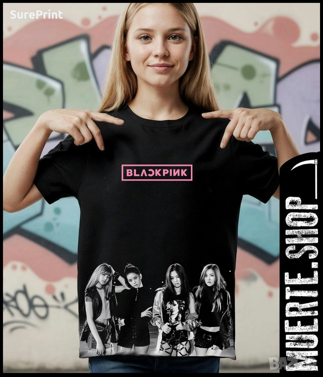 Детска тениска BLACKPINK – K-Pop фен модел!, снимка 1