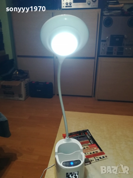 POKO LED ЛАМПА С ЧАСОВНИК-НАСТОЛНА GERMANY 3108250811, снимка 1