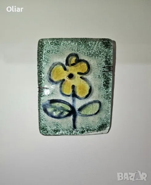 Много красива картина-пано  от стъкло.  "Цветенце", снимка 1