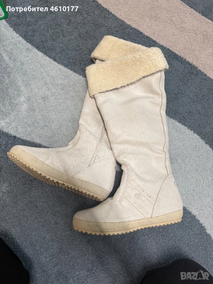 Бели ботуши/чизми 40 номер, снимка 1