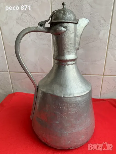 Стар бакърен гюм/кана, снимка 1