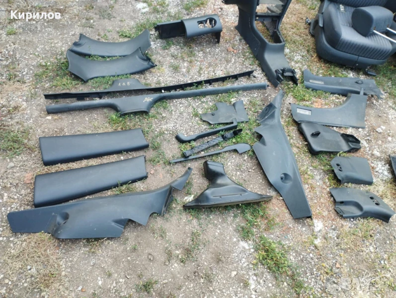 Интериорни черни пластмаси за Шкода Октавия 1 Фейс, снимка 1