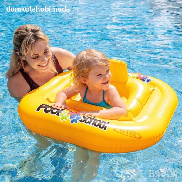 Надуваем пояс-седалка INTEX, 12-24 мес,79х79см. 4 въздушни камери за допълнителна безопасност, снимка 1