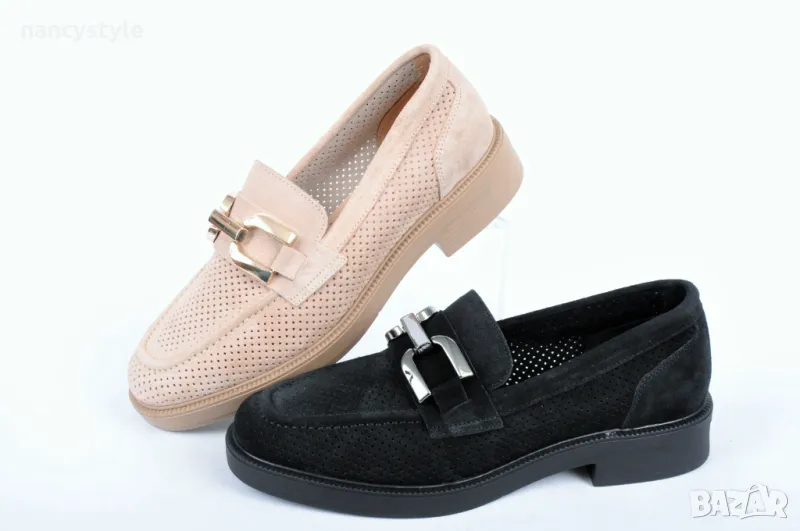 СЕЗОН'25! Летни дамски обувки от естествен велур - Два цвята, снимка 1